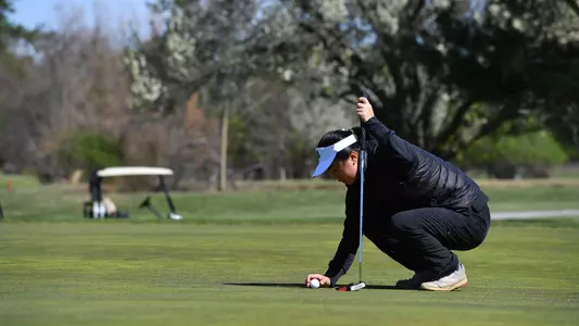 Claire Xu golf action at Prospect Bay