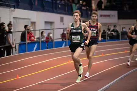 Jacob Winslow running at Indoor Heps