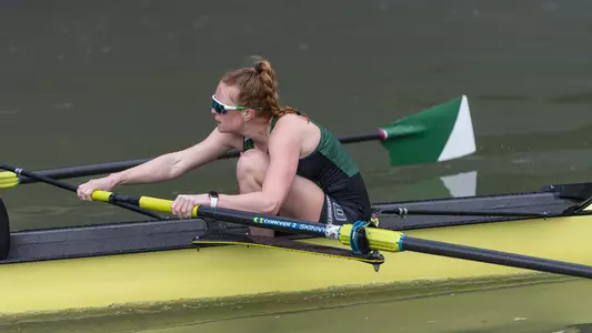 The Cornell Big Red women’s rowing team competes against Dartmouth and Brown on Saturday, April 23, 2022 in the Cayuga Lake Inlet in Ithaca, NY.
