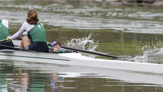 The Cornell Big Red women’s rowing team competes against Dartmouth and Brown on Saturday, April 23, 2022 in the Cayuga Lake Inlet in Ithaca, NY.