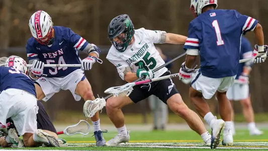 Jackson McGinley men's lacrosse action versus Penn
