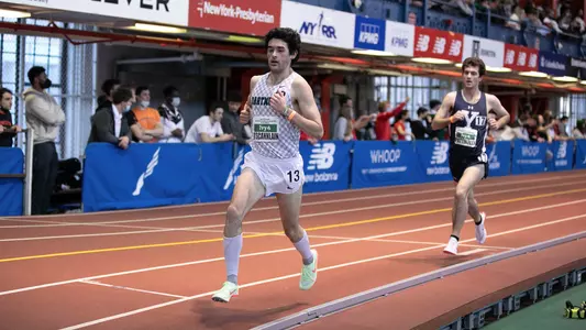 Declan O'Scannlain competing at 2022 Indoor Heptagonal Championship