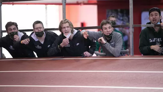 Fans competing at 2022 Indoor Heptagonal Championship