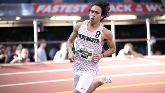 Julien Hinz competing at 2022 Indoor Heptagonal Championship