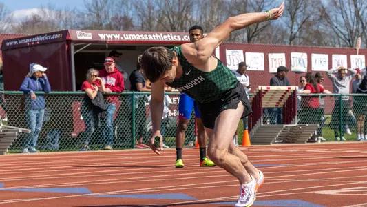 DJ Matusz men's track action at Massachusetts