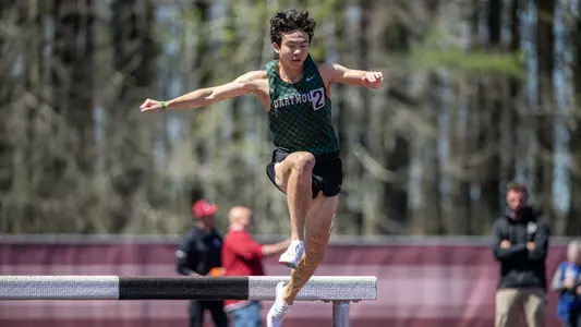 Jason Wang men's track action at Massachusetts