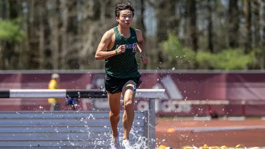 Jason Wang men's track action at Massachusetts