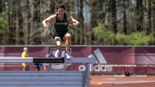 Jason Wang men's track action at Massachusetts