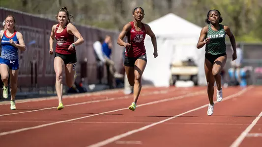 Joy Enaohwo women's track action at Massachusetts