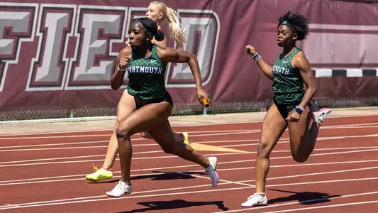 Joy Enaohwo women's track action at Massachusetts