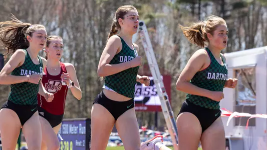 Sara Fragione women's track action at Massachusetts