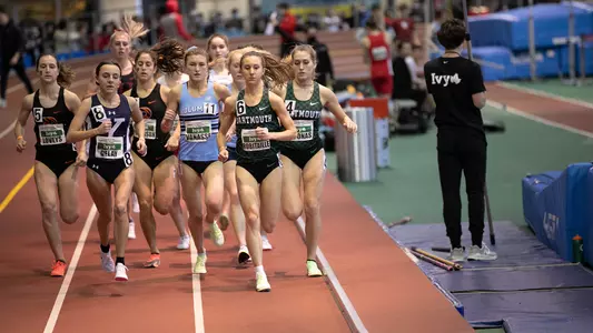 Corinne Robitaille competing at indoor heptagonal championship