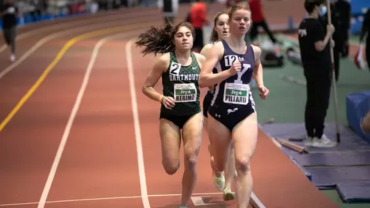 Emma Kerimo competing at indoor heptagonal championship