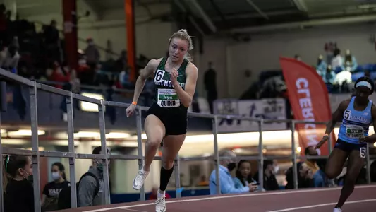 Michelle Quinn competing at indoor heptagonal championship