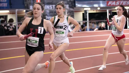 Natalie Shapiro competing at indoor heptagonal championship