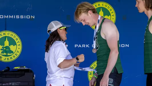 Max Deering awarded his medal at IRA Championship