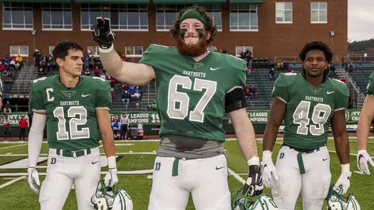 Griff Lehman football action versus Cornell