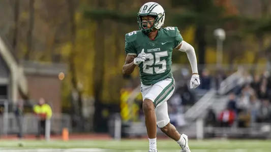 Tyron Herrin football action versus Cornell
