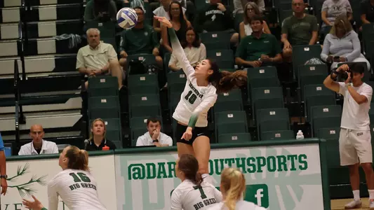 Kauany Gutz volleyball action versus Merrimack