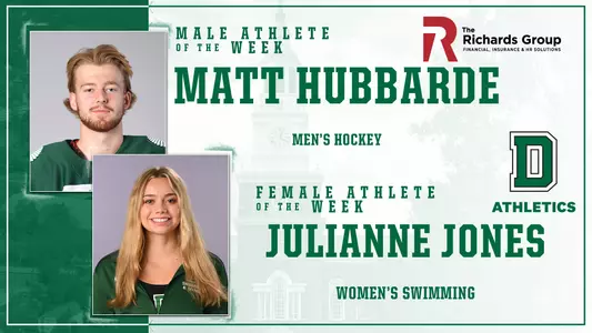 Athletes of the Week Jones and Hubbarde