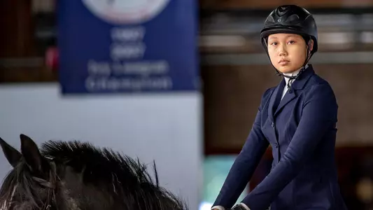 Isabelle Lin equestrian action