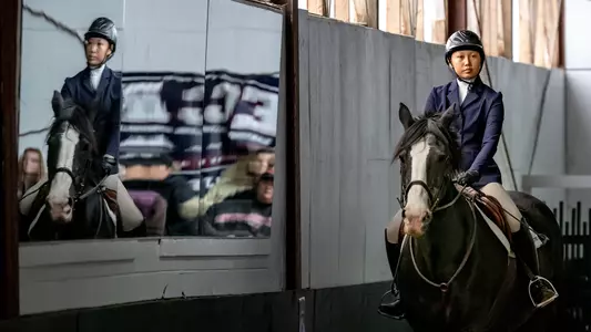 Isabelle Lin equestrian action