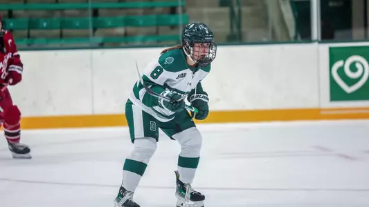Hamilton Doster women's hockey action against Harvard, Oct. 13, 2023