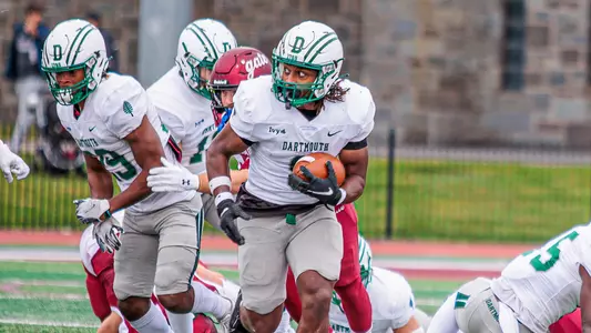 Sean Williams returns a kickoff at Colgate, Oct. 14, 2023