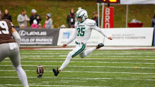 Owen Zalc football action versus Brown