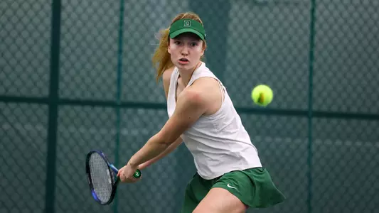 Caroline Lemcke women's tennis invitational action