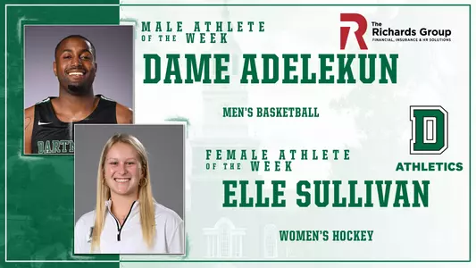 Athletes of the Week Adelekun and Sullivan