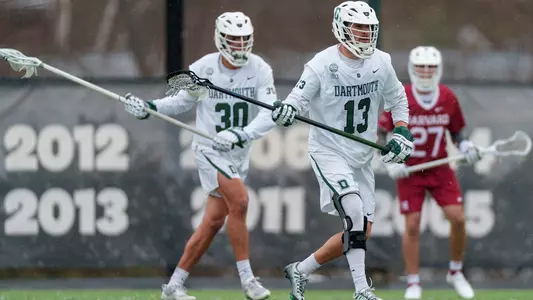 Peter Rizzotti men's lacrosse action versus Harvard
