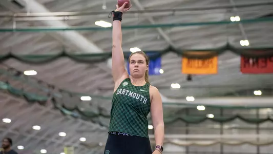 Autumn Clark Shot Put on Day One of Heps championship