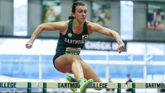 Gabriella Fasanelli shot put on Day One of Heps championship