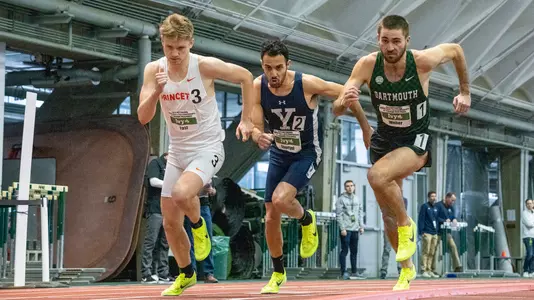 Isaac Weber racing on day one of Heps Championship