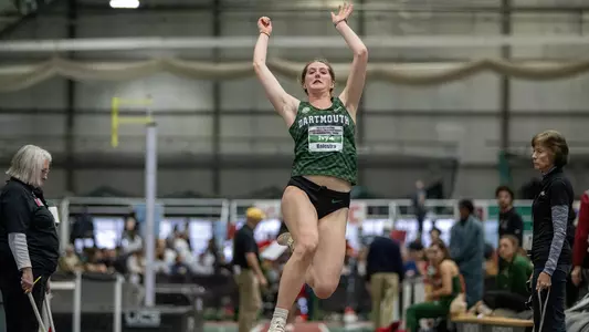 Mia Balestra jumping on Day One of Heps championship