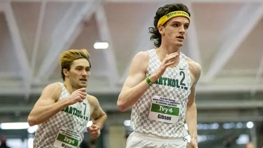 Eric Gibson competes at indoor Heps championship