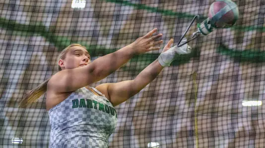 Tennison Brady Steen throwing on day two of Heps