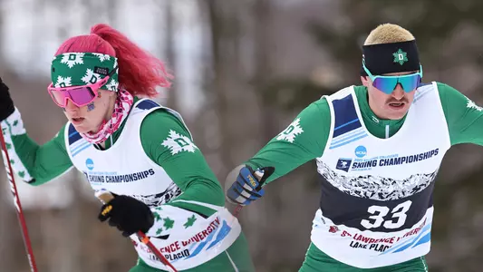 Ava Thurston and John Steel Hagenbuch, 2023 NCAA All-Americans in freestyle