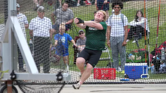 Jake Dalton competing in men's track and field at UConn