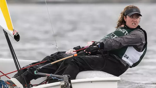 Taylor Eastman sailing in Dellenbaugh Regatta