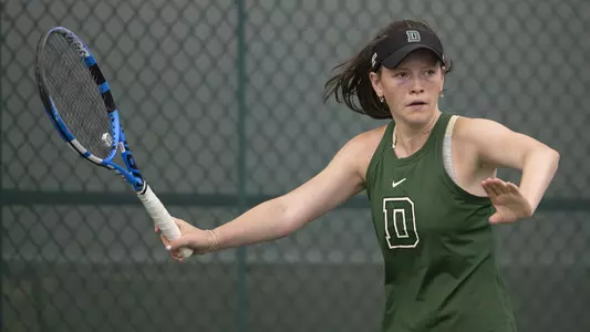 Lexi Dewire women's tennis action versus Penn