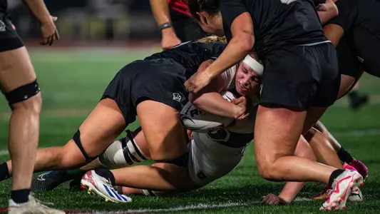 Maura Hough women's rugby action versus Army