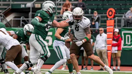 Kyle Brown competing against Lehigh Football