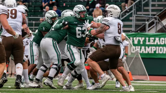 Kyle Brown competing against Lehigh Football