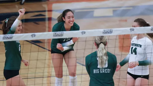 Volleyball celebration at UNH