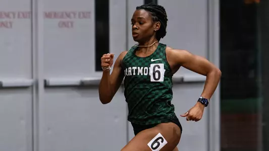 Danielle Pringle competing at the Dartmouth Relays track meet