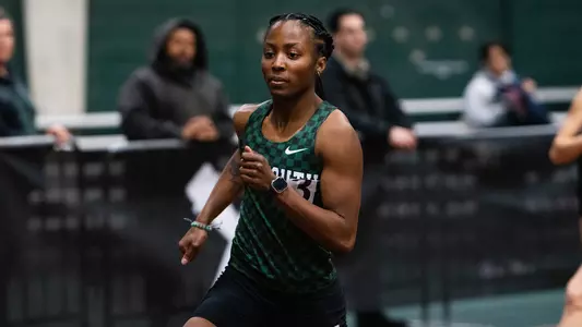Jada Jones competing at the Dartmouth Relays track meet