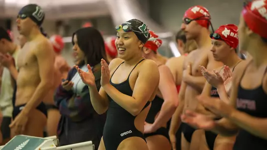 Women's swimming and diving vs. Bates
