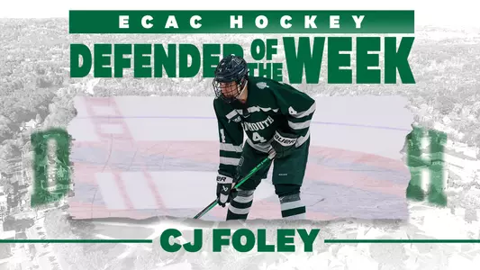 CJ Foley named ECAC Defender of the Week